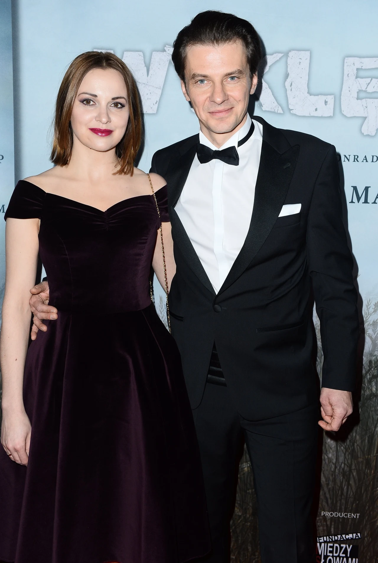 Marcin Kwaśny z żoną