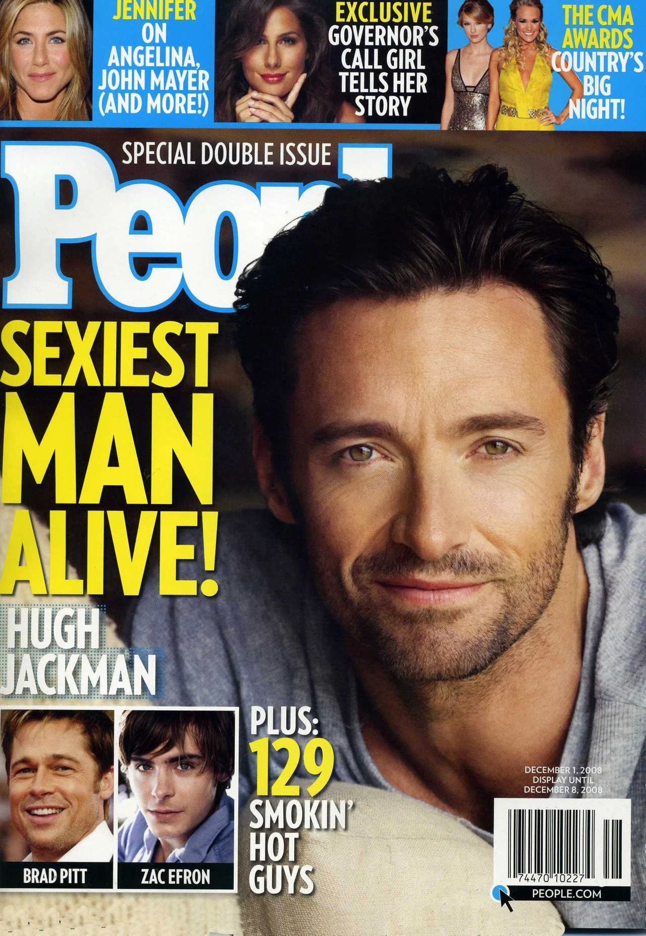 W 2008 roku Jackman został uznany przez magazyn "People" za Najseksowniejszego Żyjącego Mężczyznę. "Na szczęście w tym roku Brad Pitt nie był nominowany" - w swoim stylu aktor skomentował wyróżnienie. 