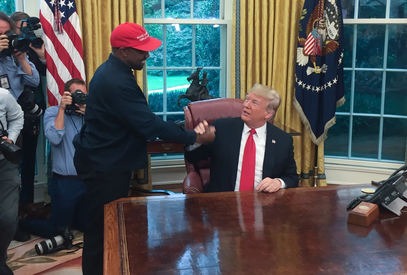 Kanye West w Białym Domu