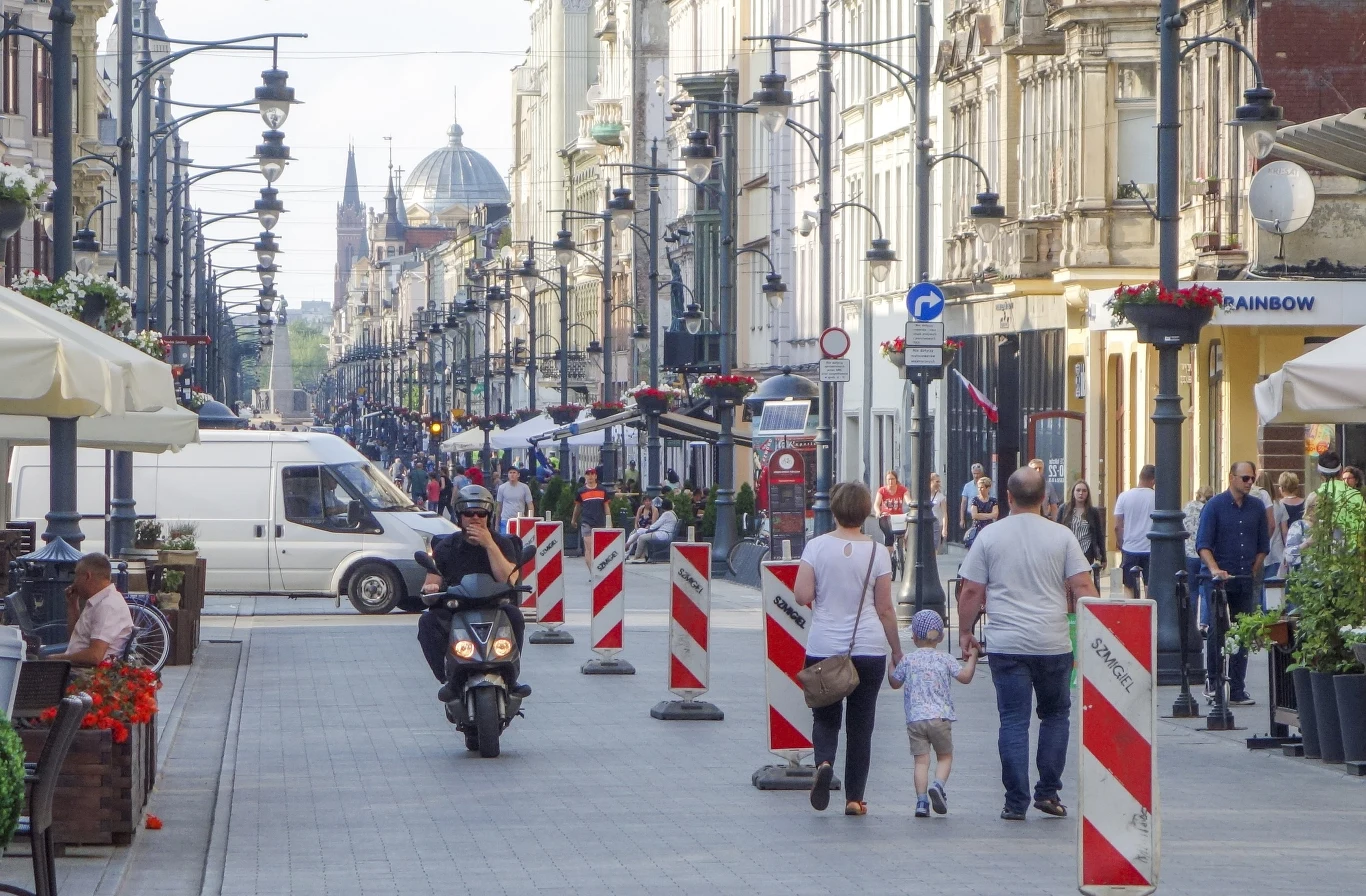 Łódź; ulica Piotrkowska Łódź; ulica Piotrkowska