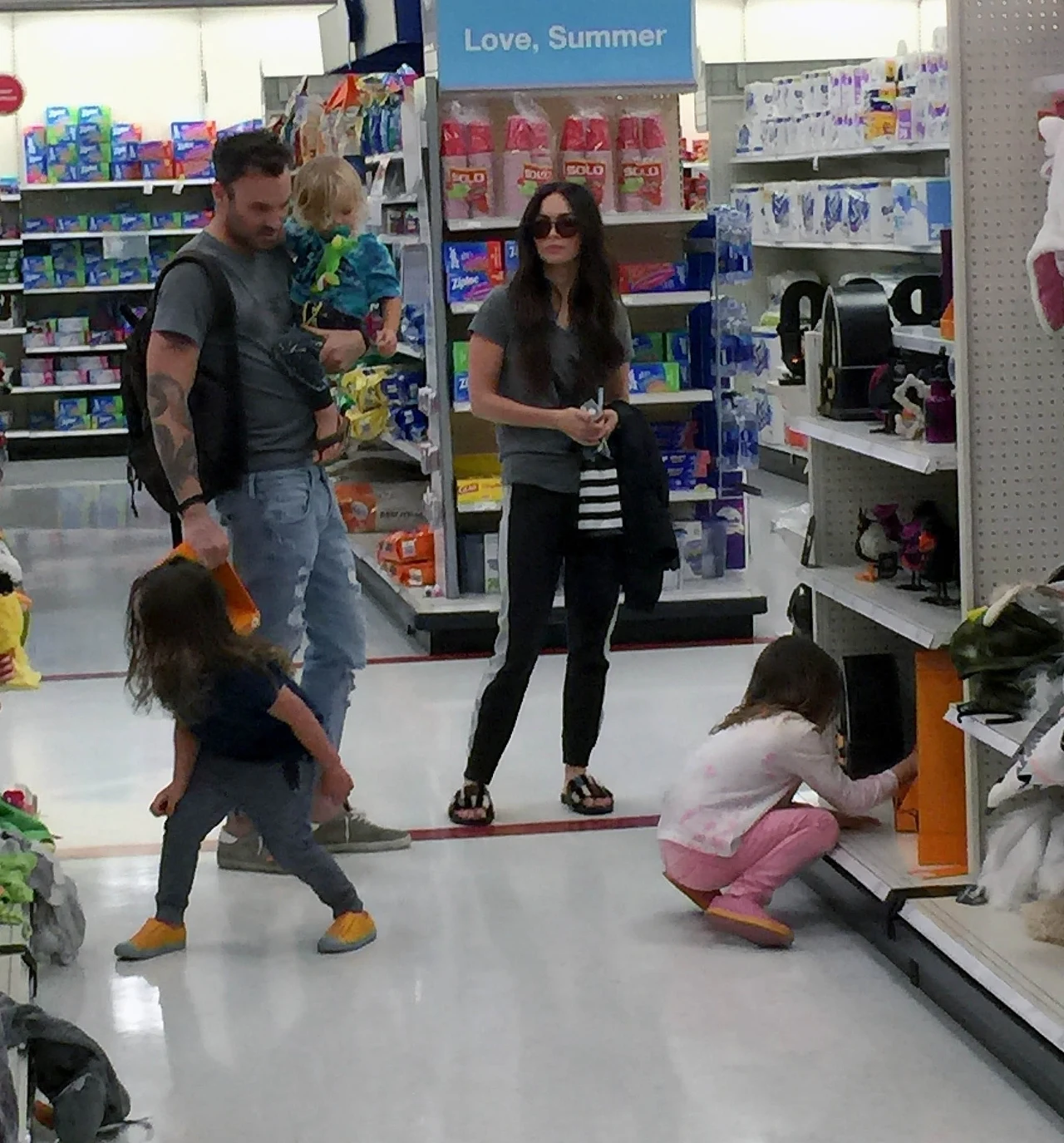 Brian Austin Green i Megan Fox z synami Brian Austin Green i Megan Fox z synami