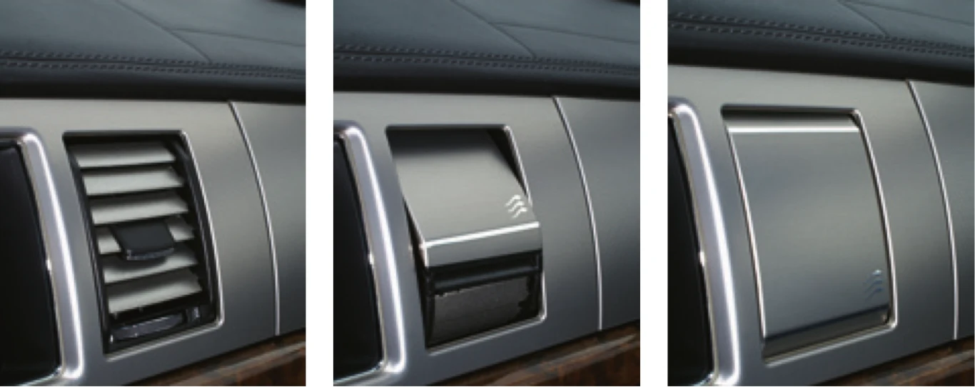 Ciekawostką są zamykane nawiewy powietrza.