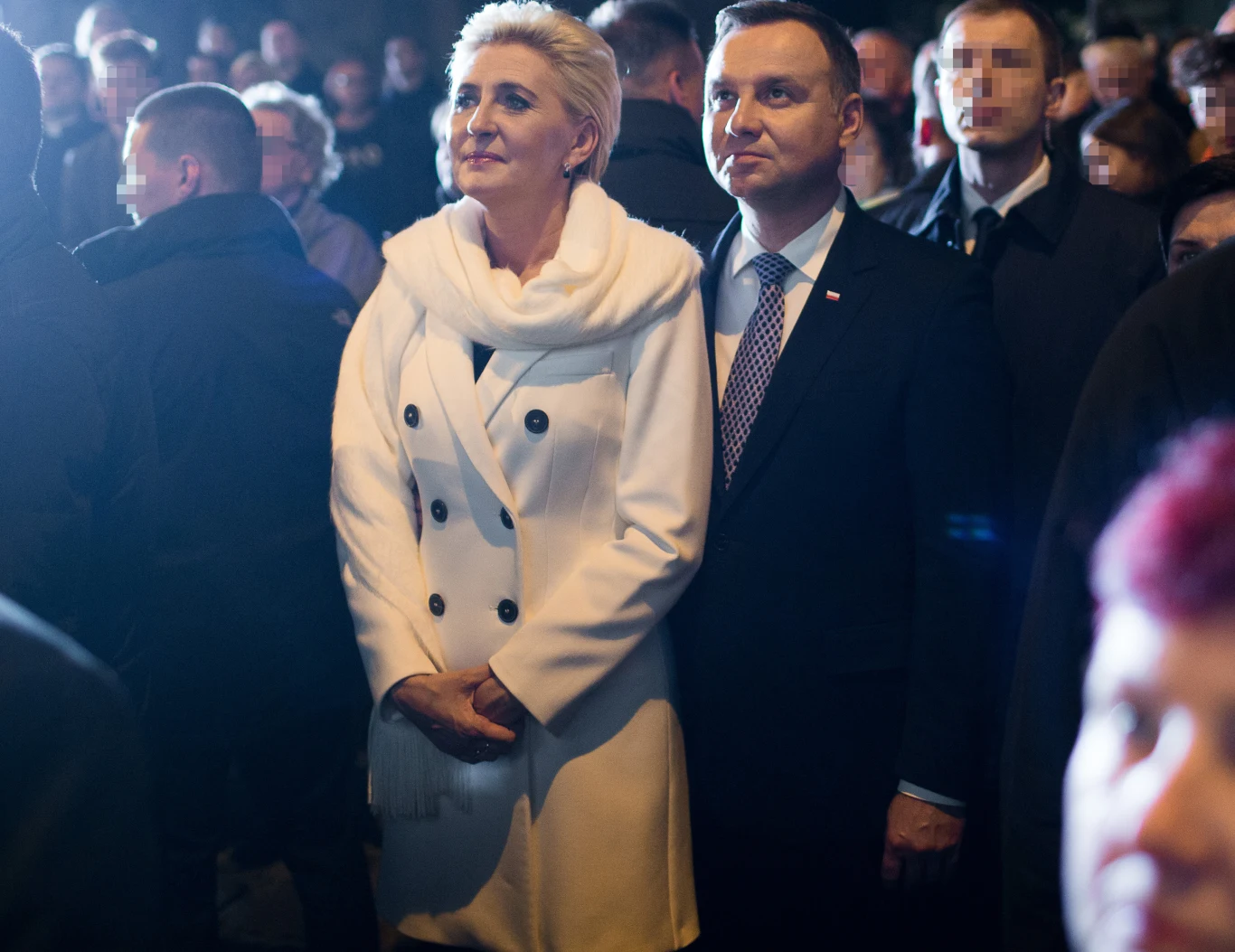 Para prezydencka na odsłonięciu Okna Papieskiego Para prezydencka na odsłonięciu Okna Papieskiego