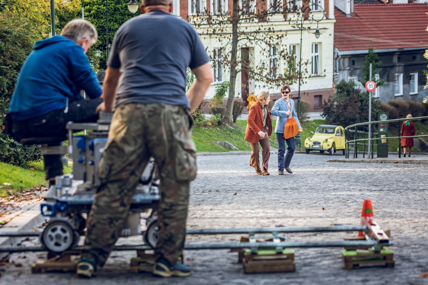 Na planie filmu "Ikar. Legenda Mietka Kosza" / KBF