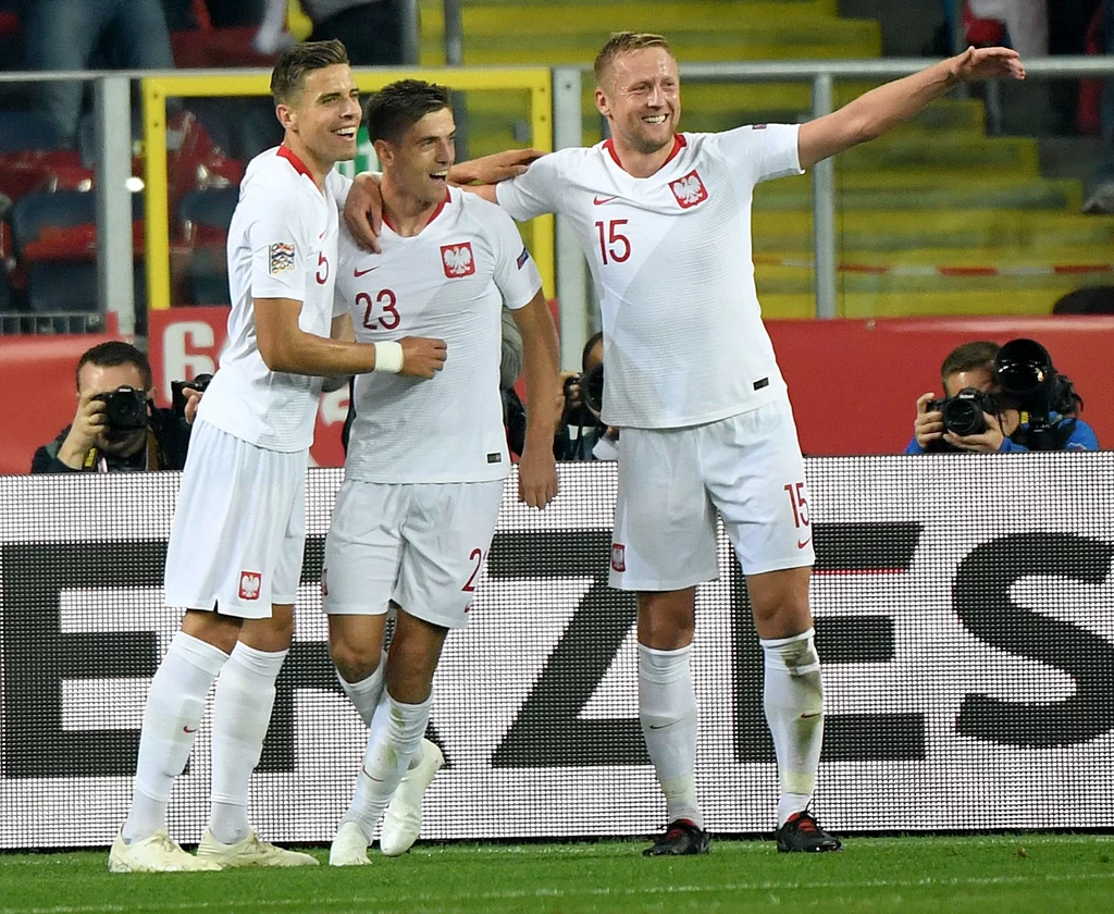 Jan Bednarek, Krzysztof Piątek i Kamil Glik 