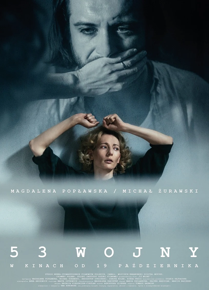 Magdalena Popławska na plakacie filmu "53 wojny"