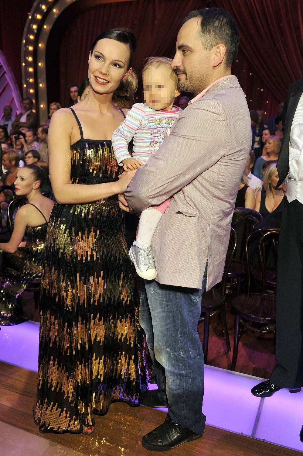 Agustin Egurrola z córką i jej mamą, Niną Tyrką Agustin Egurrola z córką i jej mamą, Niną Tyrką