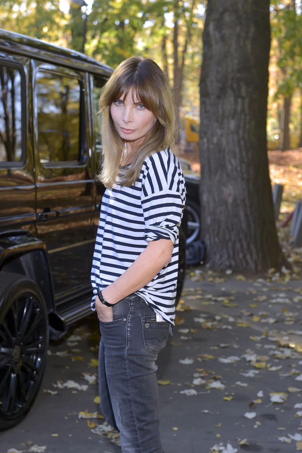 Odmieniona Agnieszka Dygant na planie "Kobiet mafii" Odmieniona Agnieszka Dygant na planie "Kobiet mafii"