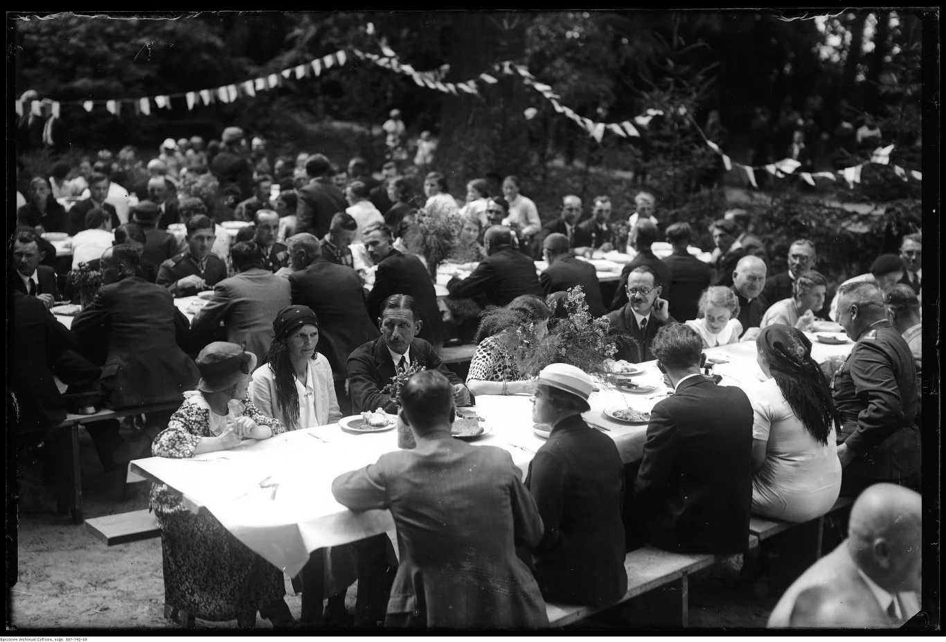 Uroczystość dotycząca szkoły rolniczej w Miętnem. 1935 r.