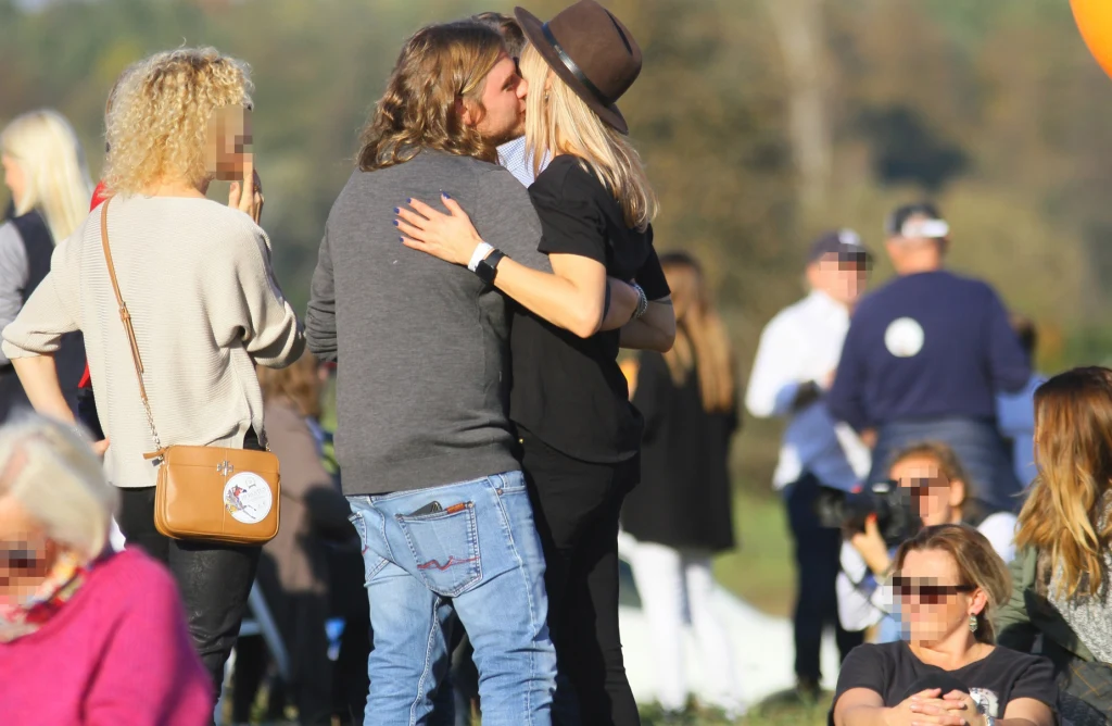 Agnieszka Woźniak-Starak z mężem