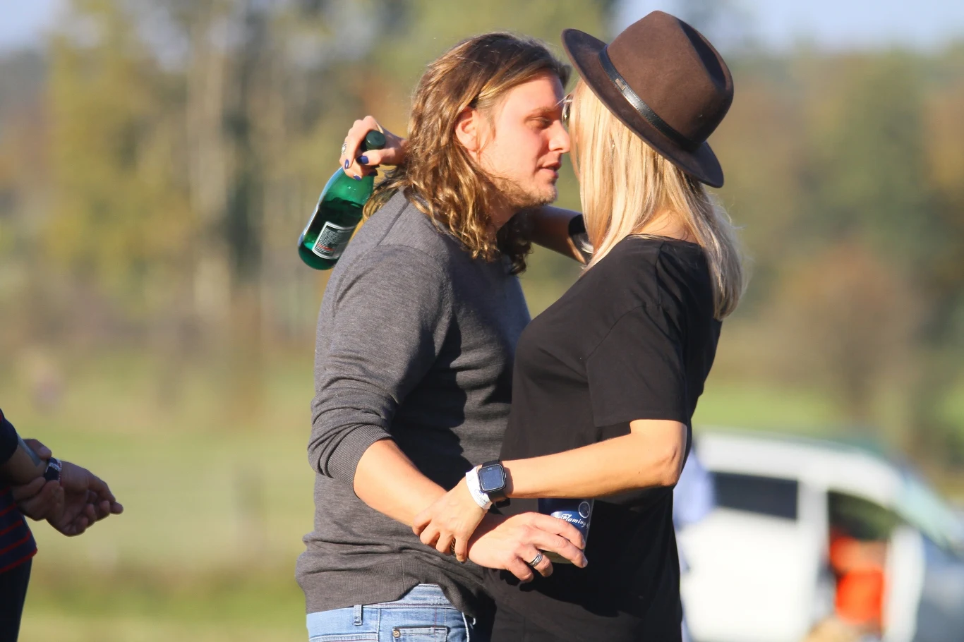 Agnieszka Woźniak-Starak z mężem