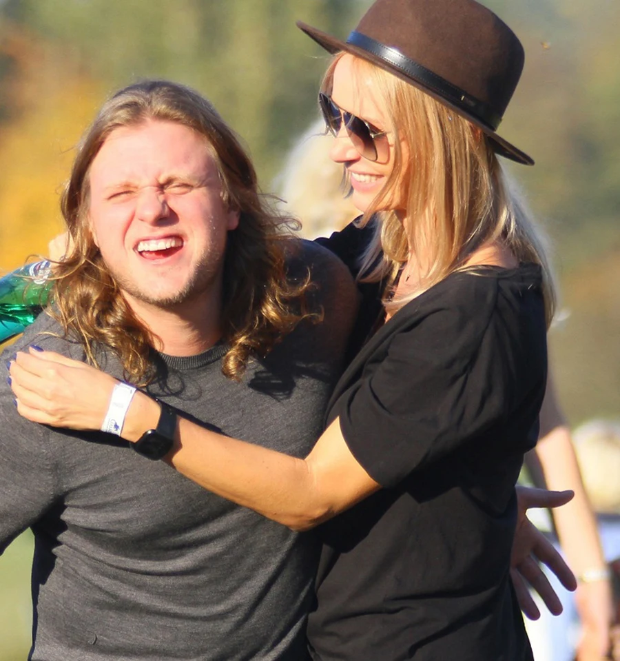 Agnieszka Woźniak-Starak z mężem