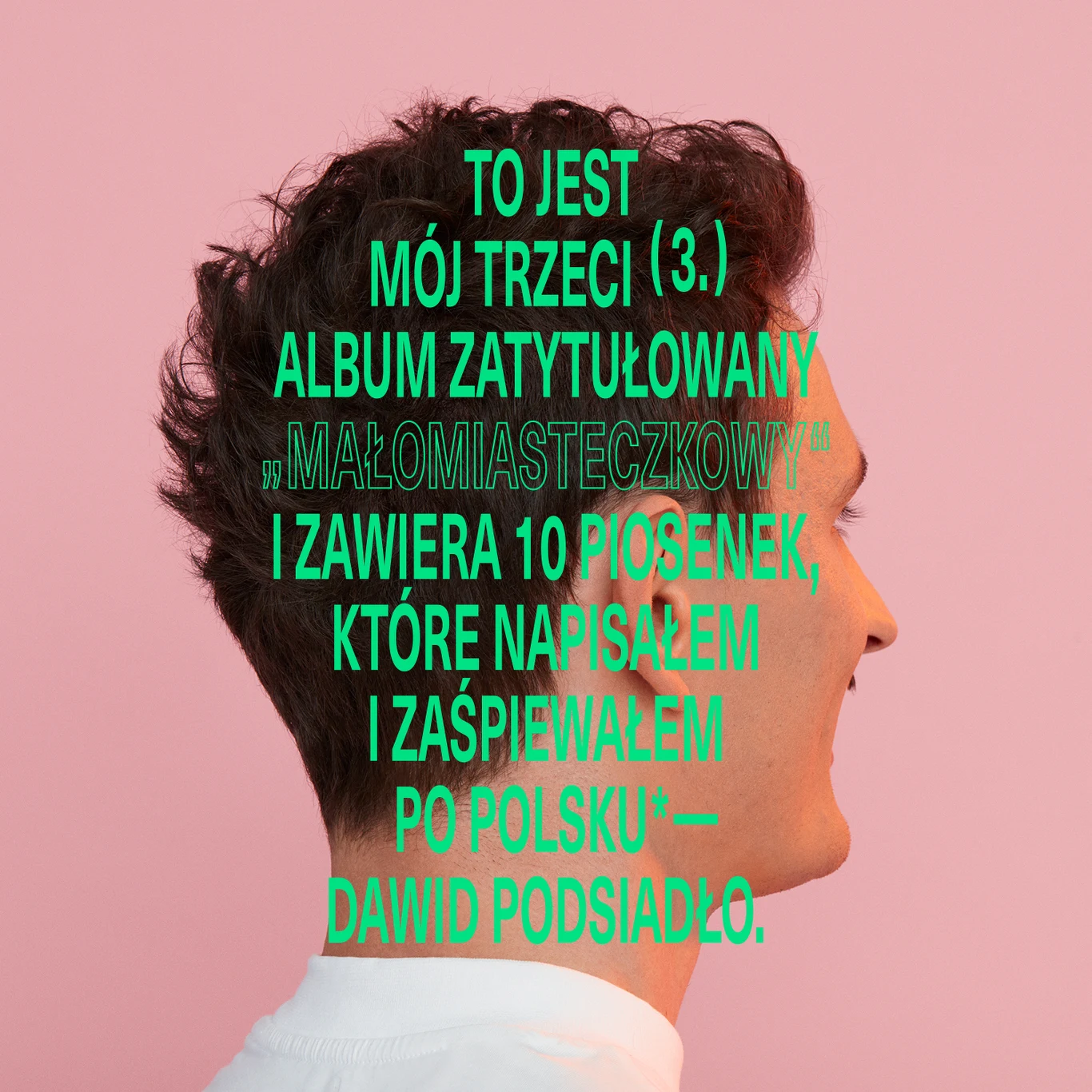 Dawid Podsiadło na okładce swojej trzeciej solowej płyty Dawid Podsiadło na okładce swojej trzeciej solowej płyty