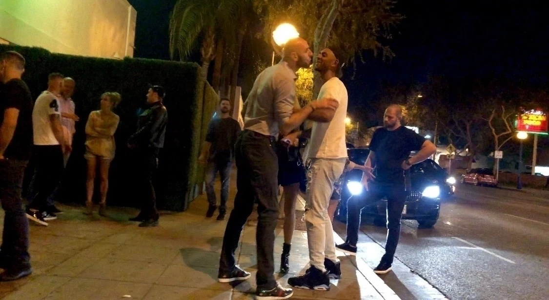 Marcin Gortat z przyjacielem