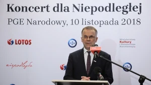 Pełnomocnik Rządu ds. obchodów Stulecia Odzyskania Niepodległości RP, wiceminister kultury Jarosław Sellin