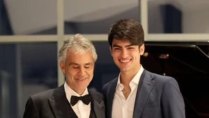 Andrea Bocelli z synem Matteo w 2015 r.