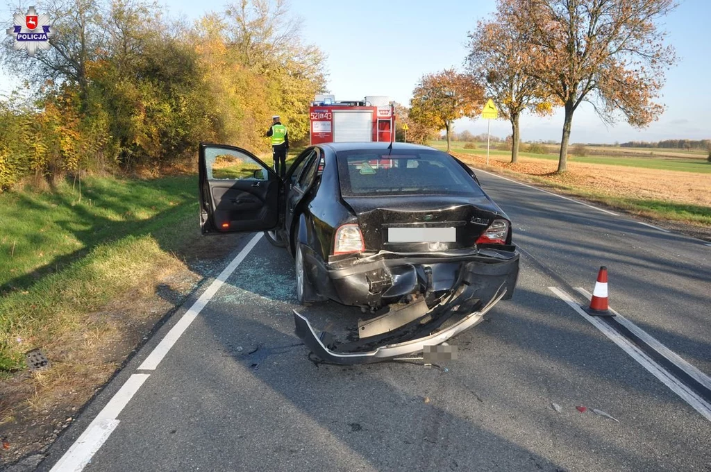 Skoda została uderzona w tył