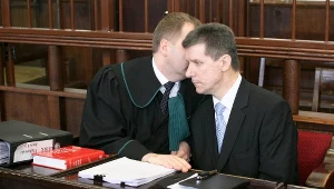  Czesław Małkowski w sądzie niedługo po wybuchu seksafery, zdjęcie z 2008 roku