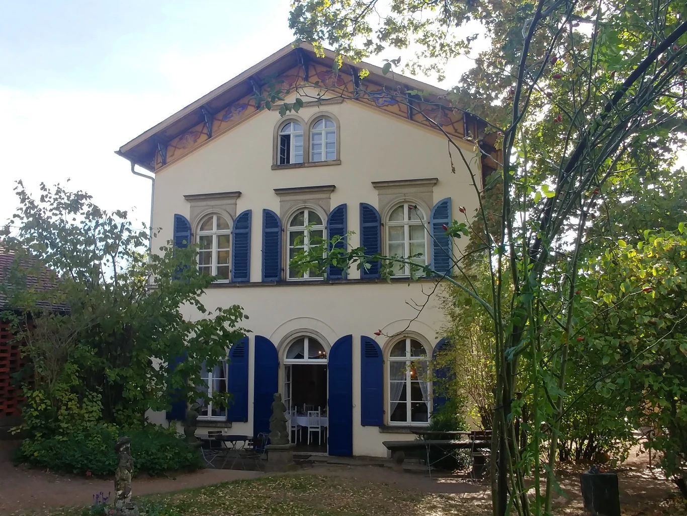 Dom Karla Friedricha Austa położony na terenie winnicy