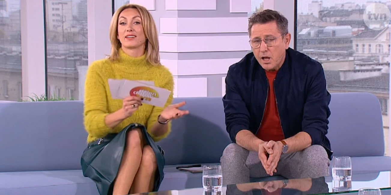 Anna Kalczyńska i Andrzej Sołtysik jako prowadzący program "Dzień Dobry TVN"