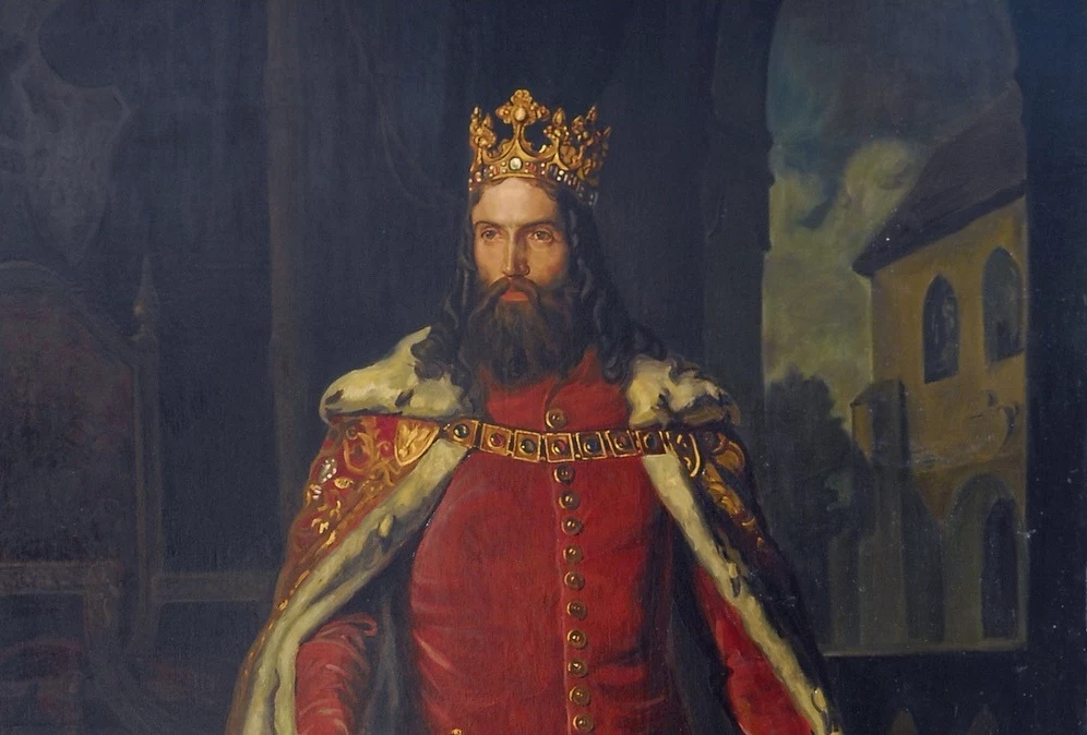 Kazimierz Wielki na obrazie Leopolda Löfflera (domena publiczna)