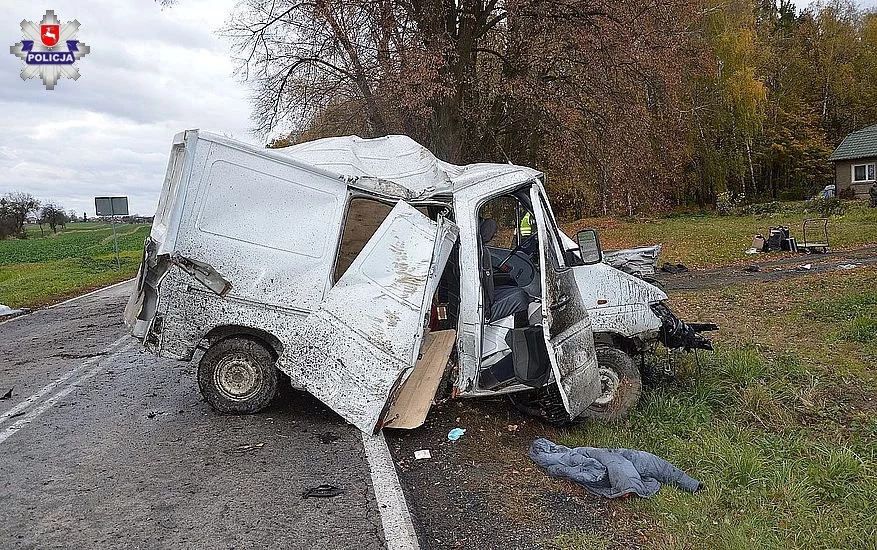 Kierowca został poważnie ranny