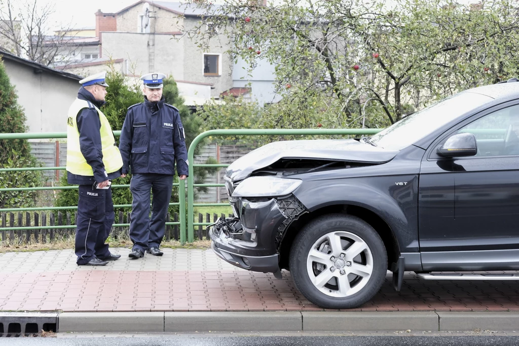 Sprawcą kolizji zapewne będzie kierowca Audi Q7