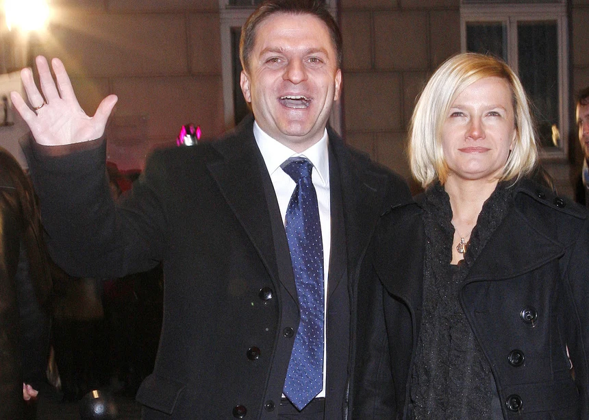 Bogdan Rymanowski z żoną 