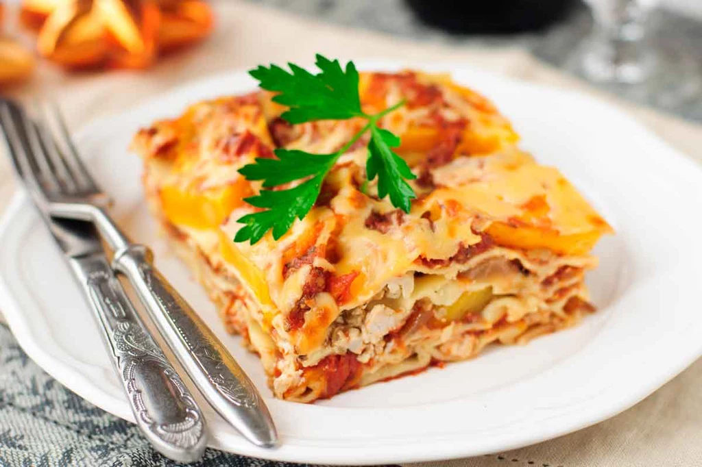 Lasagne z dynią