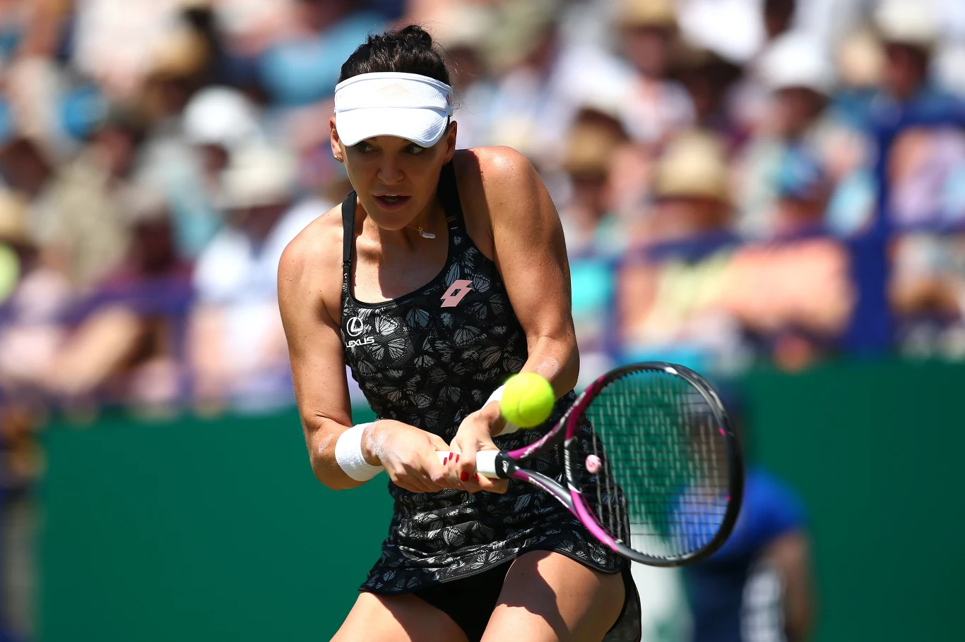 Agnieszka Radwańska na korcie