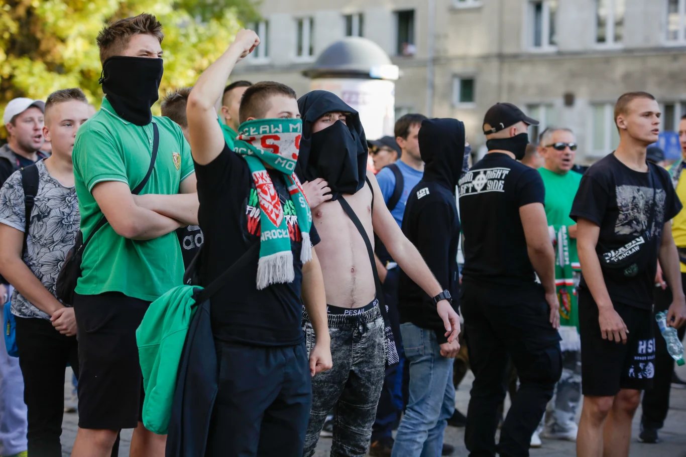 Kontrmaniestacja ONR podczas Parady Równości we Wrocławiu