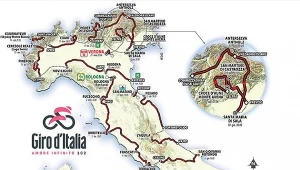 Mapa przyszłorocznej edycji Giro d'Italia