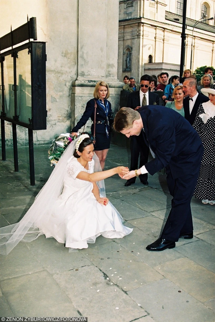 Kinga i Tomasz w dniu ślubu Kinga i Tomasz w dniu ślubu