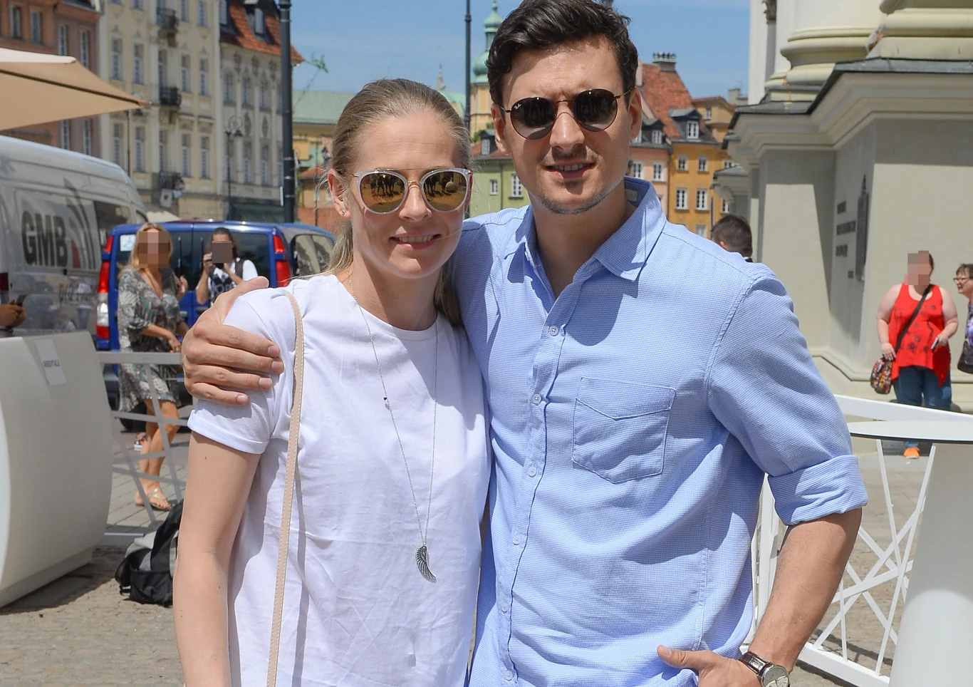 Mateusz Damięcki z ukochaną, Pauliną