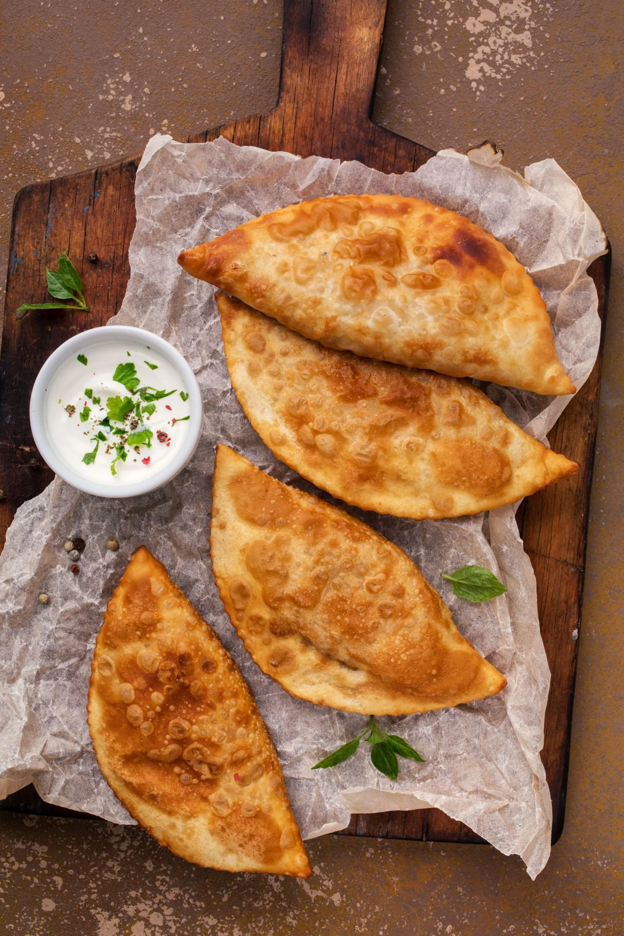 Czebureki z farszem Czebureki z farszem