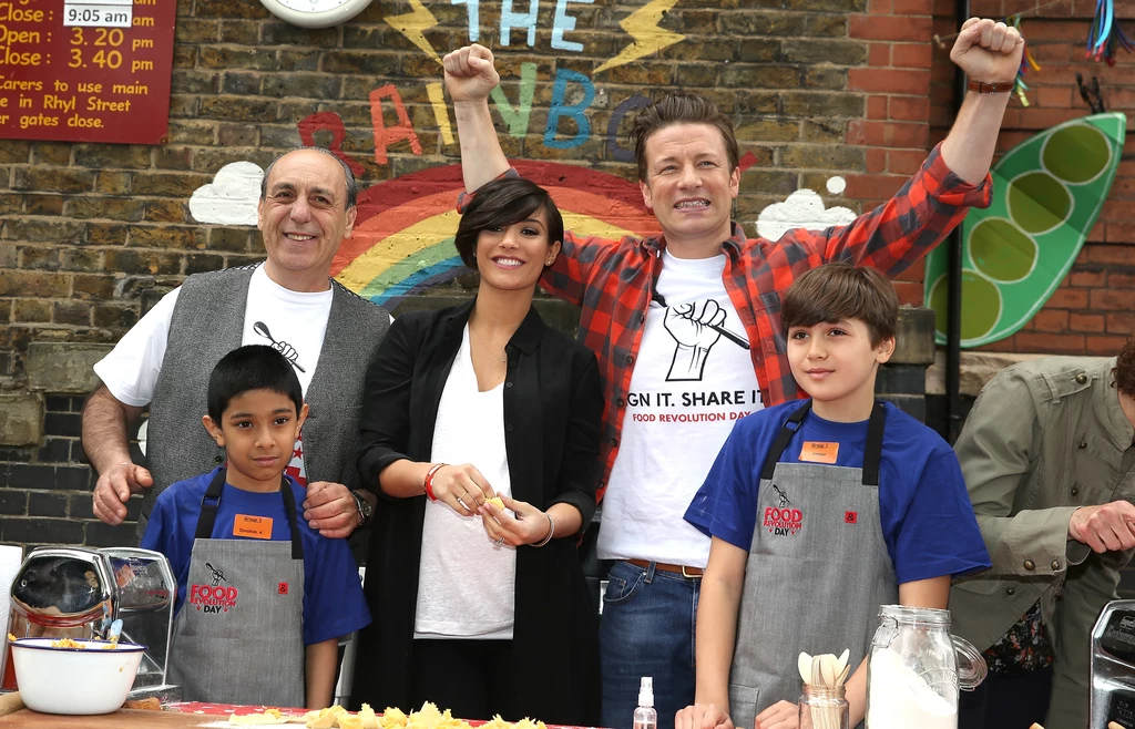 Gennaro Contaldo, Frankie Sandford, Jamie Oliver Gennaro Contaldo, Frankie Sandford, Jamie Oliver