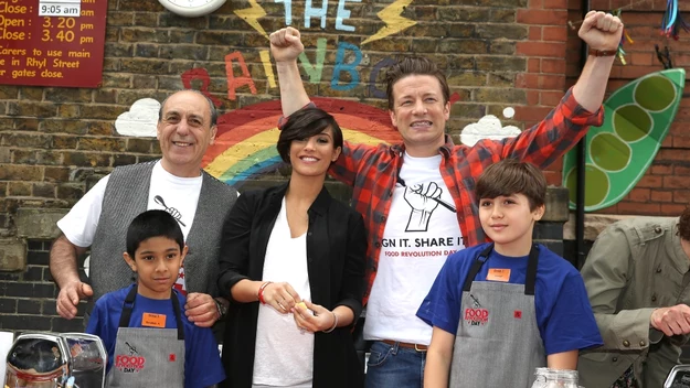 Gennaro Contaldo, Frankie Sandford, Jamie Oliver