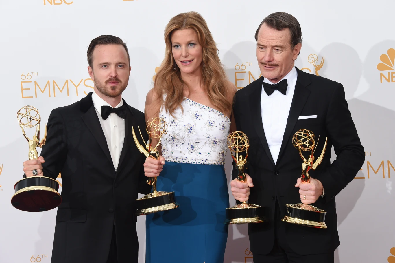 Aaron Paul, Anna Gunn, Bryan Cranston, Aaron Paul, Anna Gunn, Bryan Cranston,