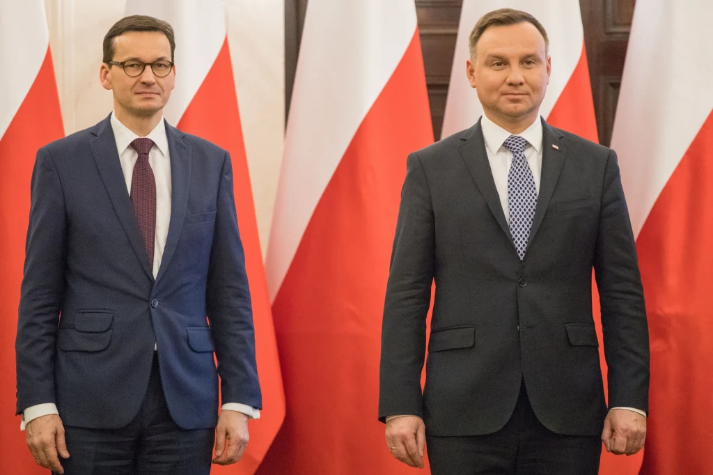 Premier Mateusz Morawiecki i prezydent Andrzej Duda Premier Mateusz Morawiecki i prezydent Andrzej Duda