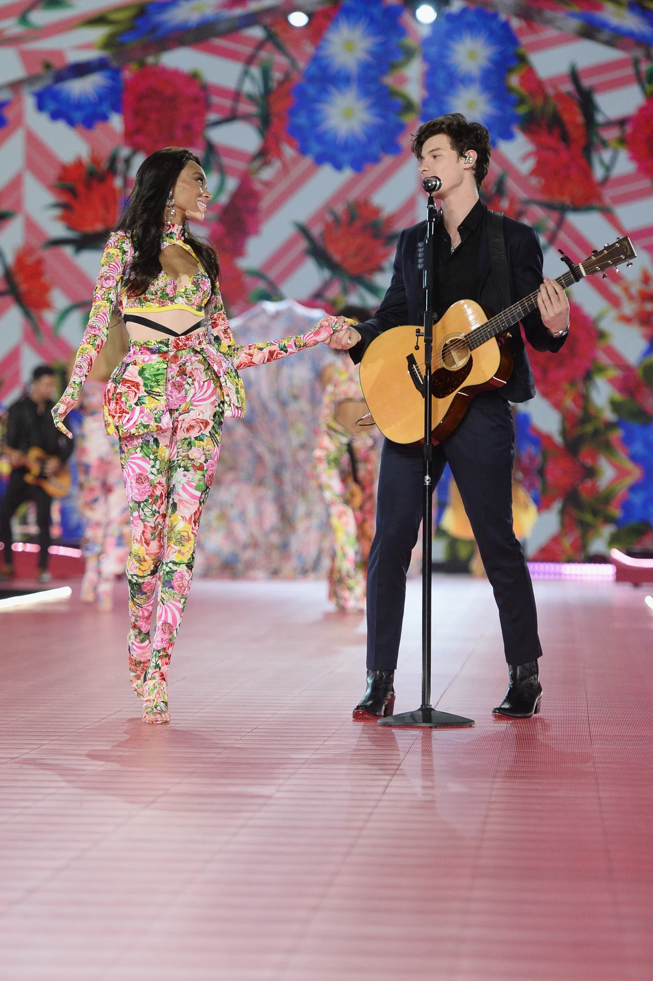 Sean Mednes na pokazie Victoria's Secret 2018 Sean Mednes na pokazie Victoria's Secret 2018