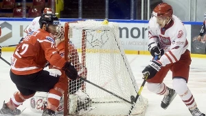 Reprezentant Polski Bartłomiej Jeziorski (P) i Bernd Wolf (L) z Austrii 