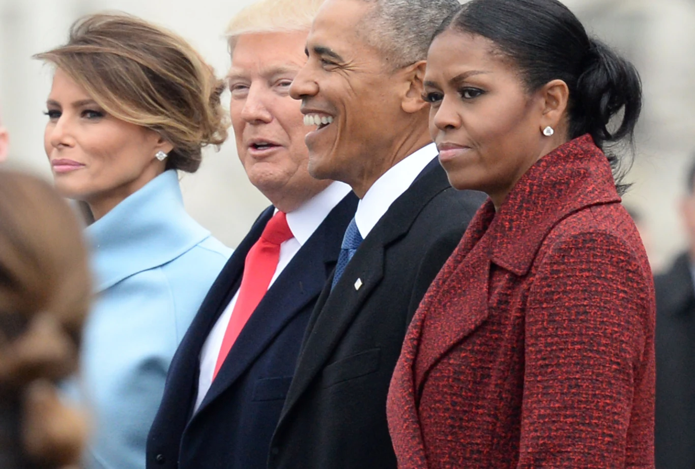 Melania Trump, Donald Trump, Barack Obama i Michelle Obama Melania Trump, Donald Trump, Barack Obama i Michelle Obama