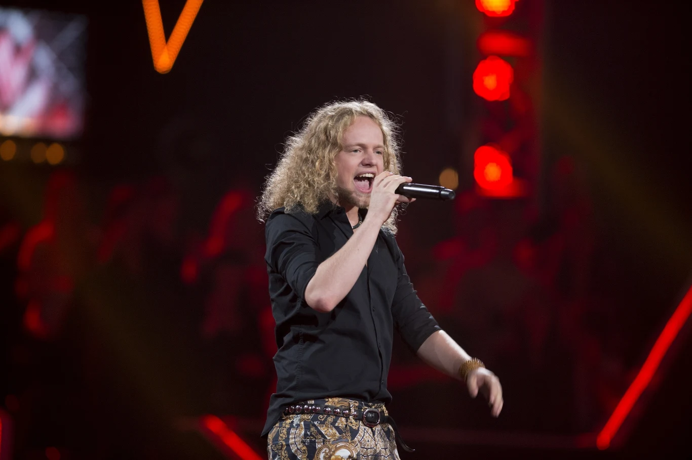 Maksymilian Kwapień podczas nokautu w "The Voice of Poland" Maksymilian Kwapień podczas nokautu w "The Voice of Poland"