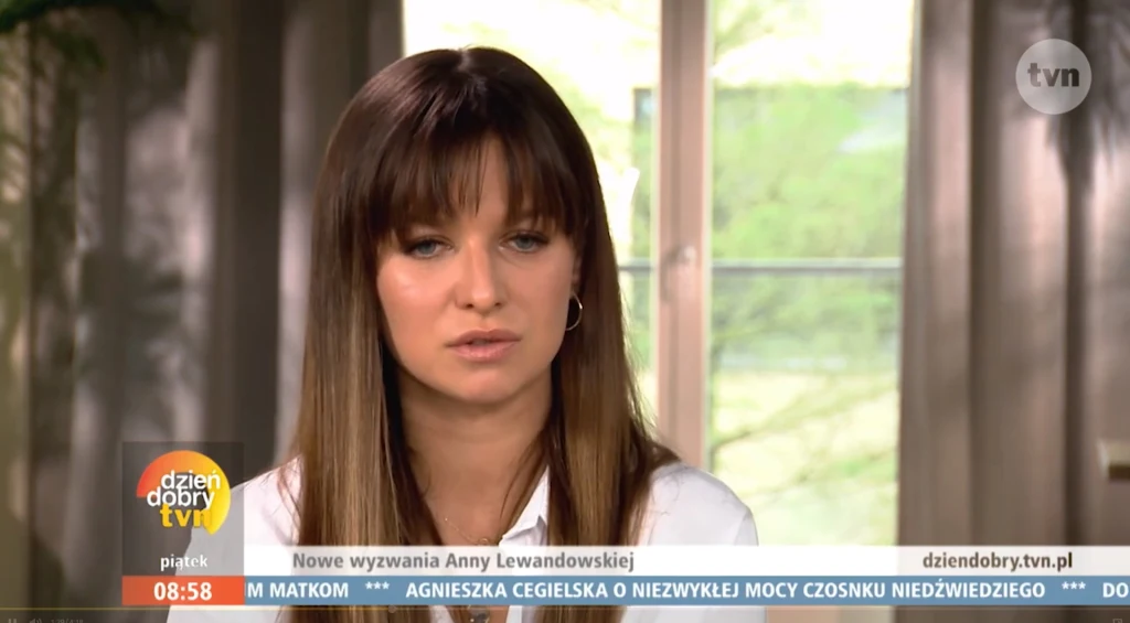 Anna Lewandowska w "Dzień Dobry TVN" (screen: dziendobry.tvn.pl)
