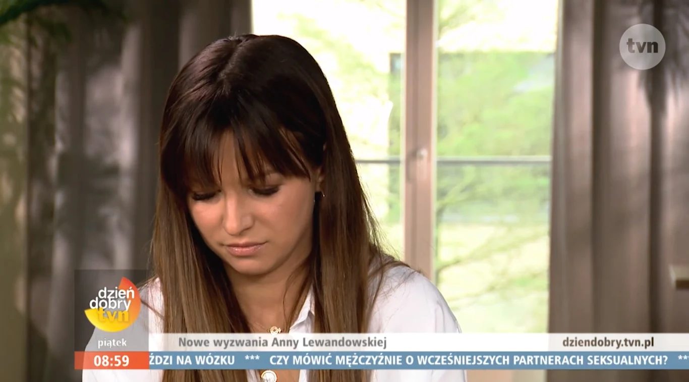 Anna Lewandowska w "Dzień Dobry TVN" (screen: dziendobry.tvn.pl)