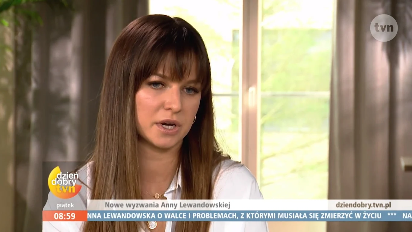 Anna Lewandowska w "Dzień Dobry TVN" (screen: dziendobry.tvn.pl)