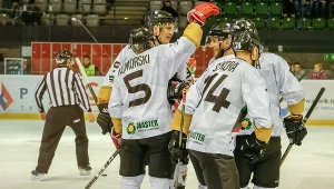 Radość hokeistów GKS-u Tychy