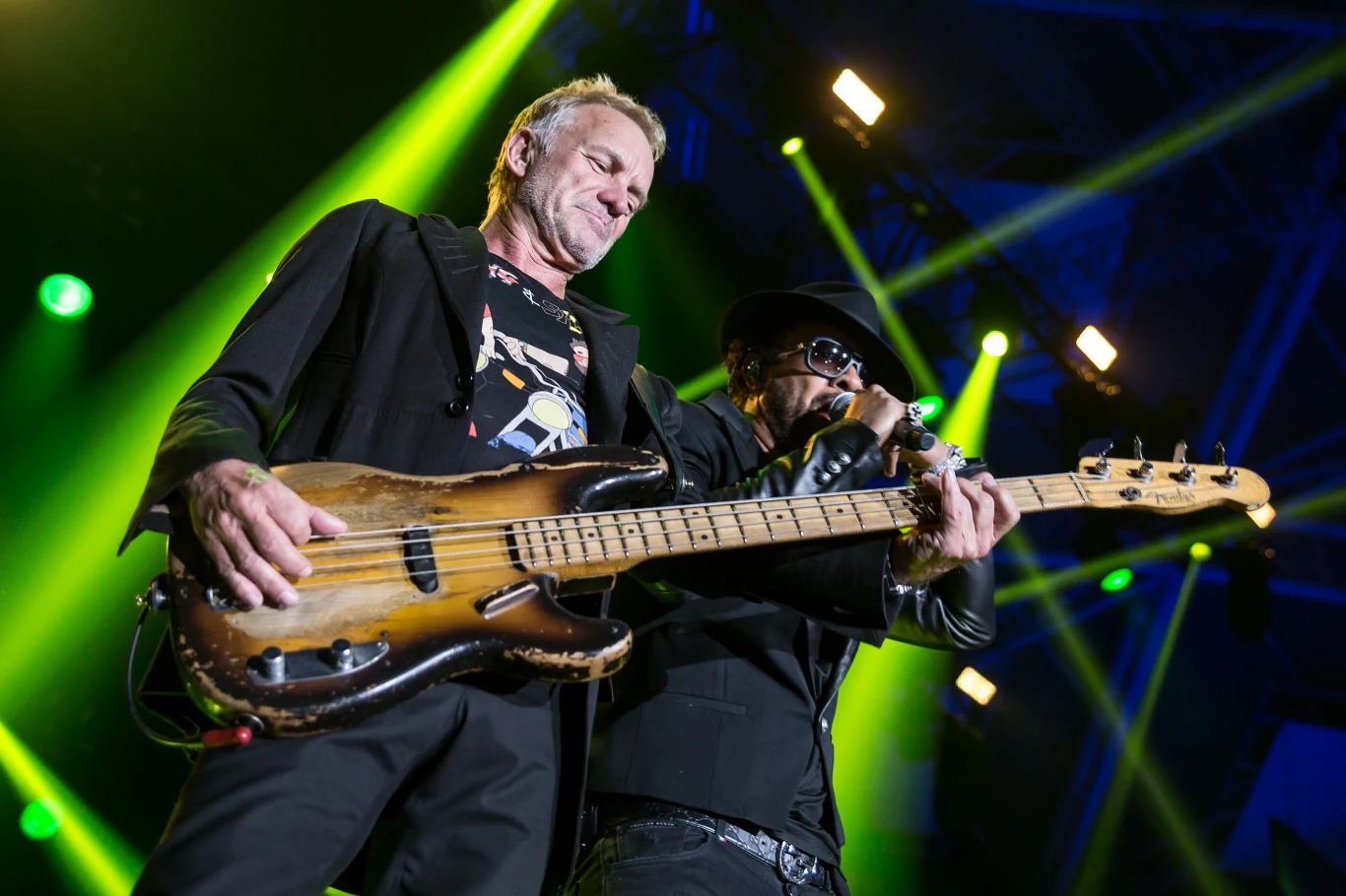 Zobacz zdjęcia z koncertu Stinga i Shaggy'ego z koncertu w Atlas Arenie w Łodzi. Muzycy promują wspólną płytę "44/876"
