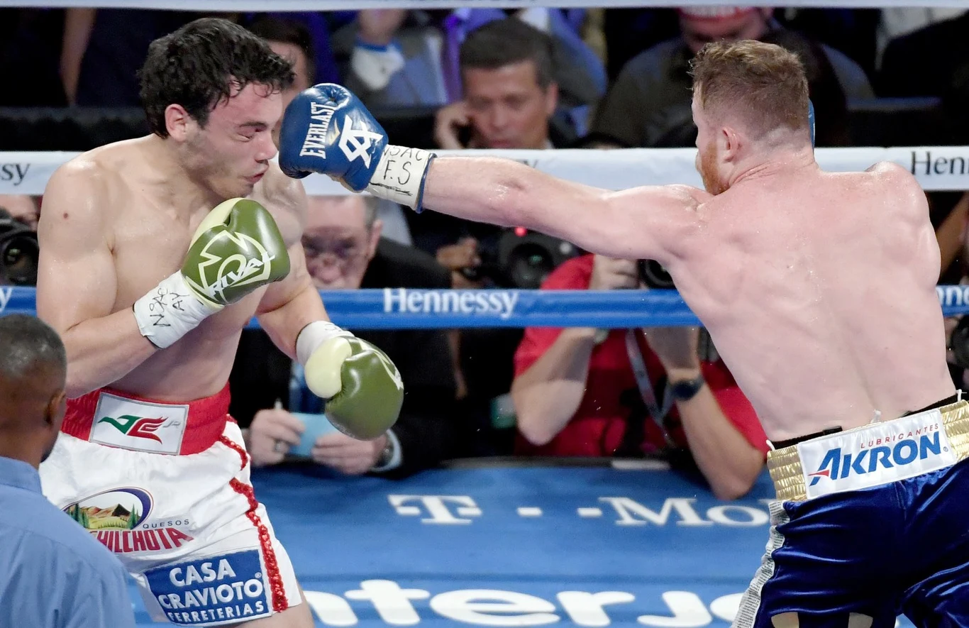 Julio Cesar Chavez jr (z lewej)