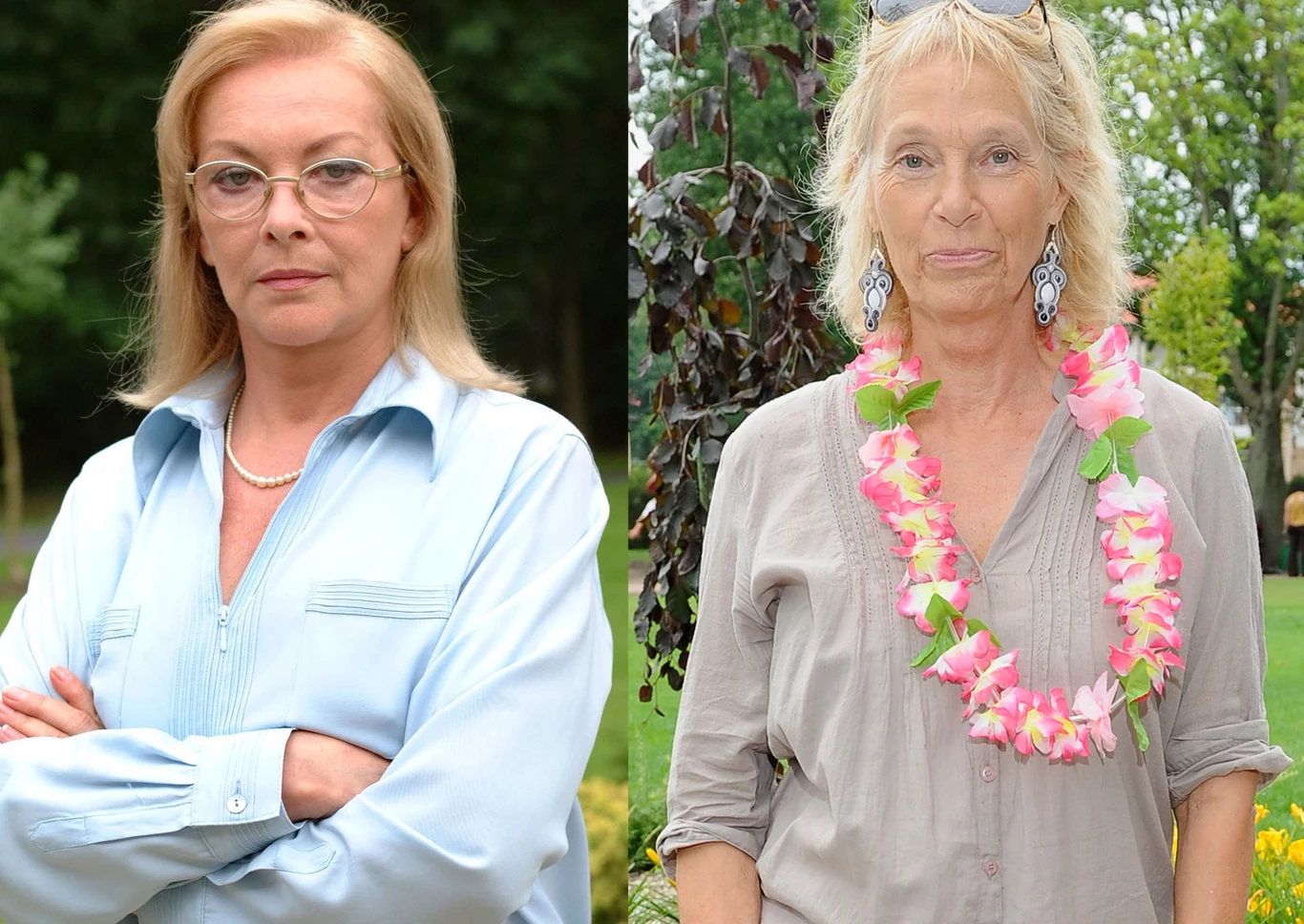 Barbara Brylska i Małgorzata Braunek